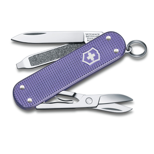 Нож-брелок VICTORINOX Classic SD Alox Colors "Electric Lavender" 0.6221.223G