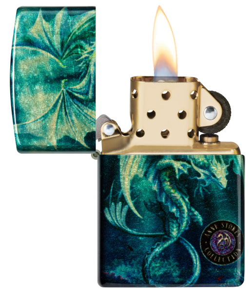 Зажигалка ZIPPO Anne Stokes с покрытием 540 Tumbled Brass 48986