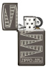 Зажигалка ZIPPO узкая в честь 65-летия с покрытием черный лед | Slim® 65th Anniversary Black Ice® 49709