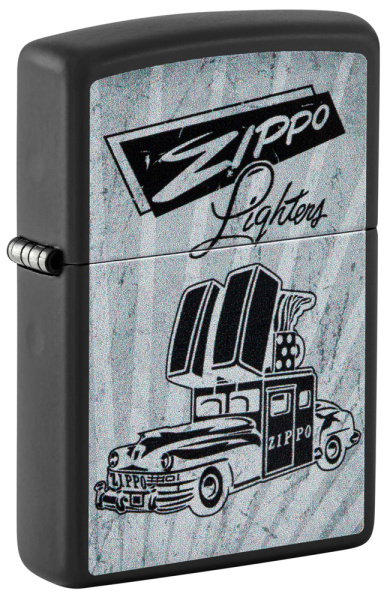 Зажигалка ZIPPO Car Design с покрытием Black Matte 48572