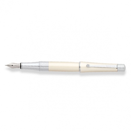Ручка перьевая Cross Beverly White/Chrome