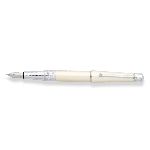 Ручка перьевая Cross Beverly White/Chrome