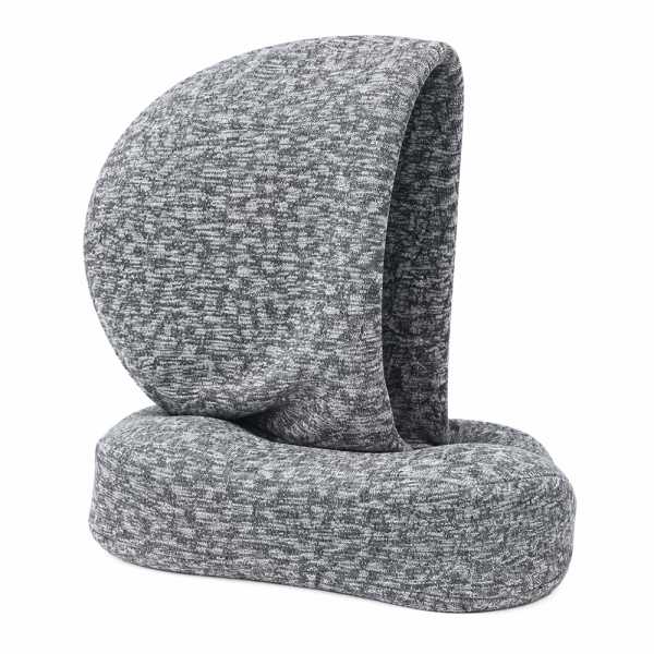 Подушка для путешествий с капюшоном Shon, тёмно-серая