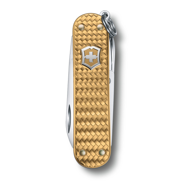 Нож-брелок Classic SD Precious Alox Brass Gold VICTORINOX