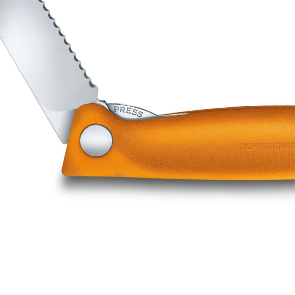 Нож складной для овощей SwissClassic 11 см VICTORINOX Оранжевый
