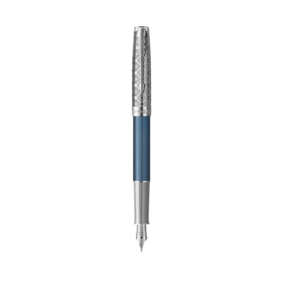 Ручка перьевая Parker "Sonnet Metal & Blue Lacquer CT"
