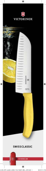Нож сантоку VICTORINOX SwissClassic 6.8526.17L8B