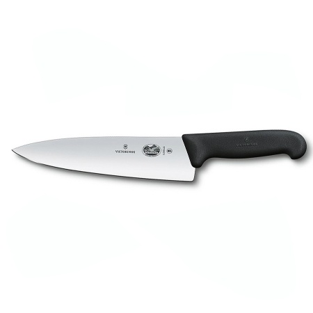 Нож Victorinox разделочный, лезвие 20 см широкое, черный