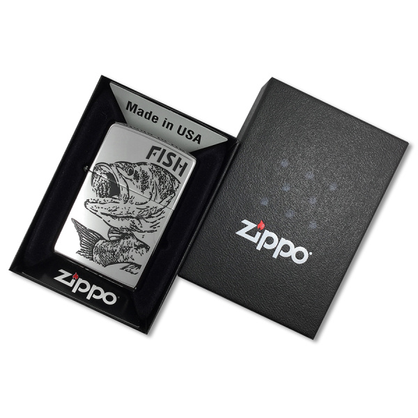 Зажигалка Zippo Чёрный окунь