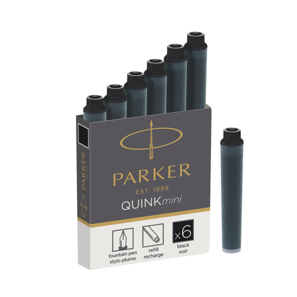 Картридж с чернилами для перьевой ручки Parker, черный