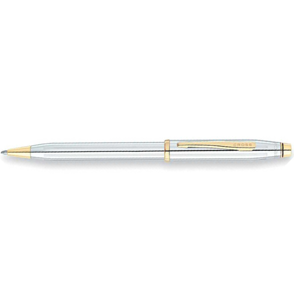 Ручка шариковая Cross Century II Medalist Chrome/23Ct Gold Plated