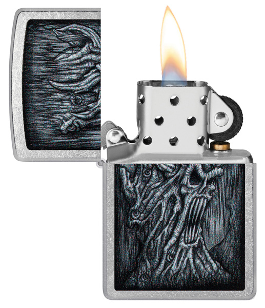 Зажигалка ZIPPO Evil Tree с покрытием Street Chrome 48681
