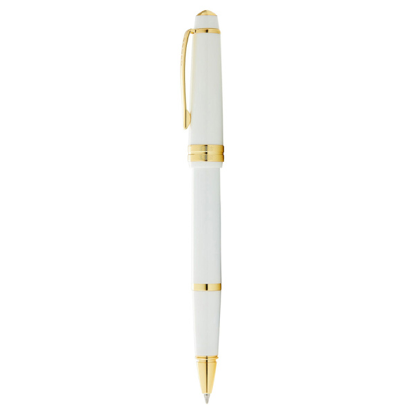 Ручка-роллер Cross Bailey - Light Polished White Resin and Gold Tone