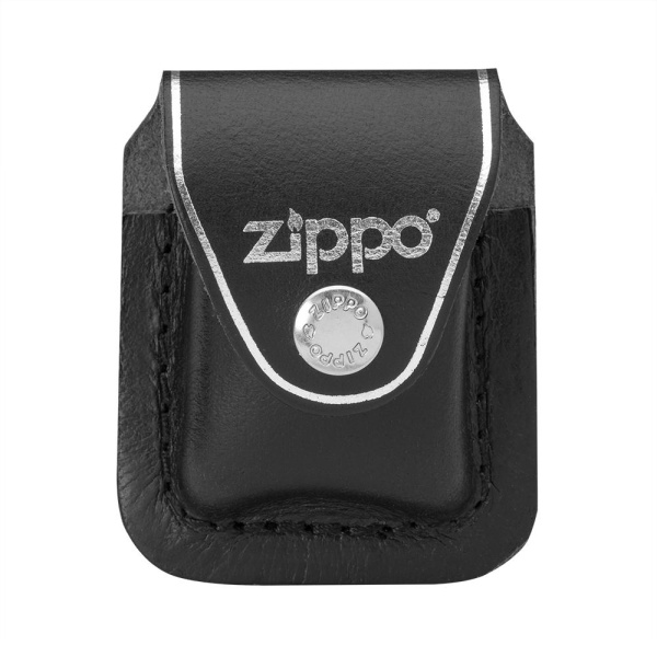 Черный кожаный чехол для зажигалки Zippo