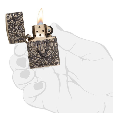 Зажигалка Zippo St. Benedict Design