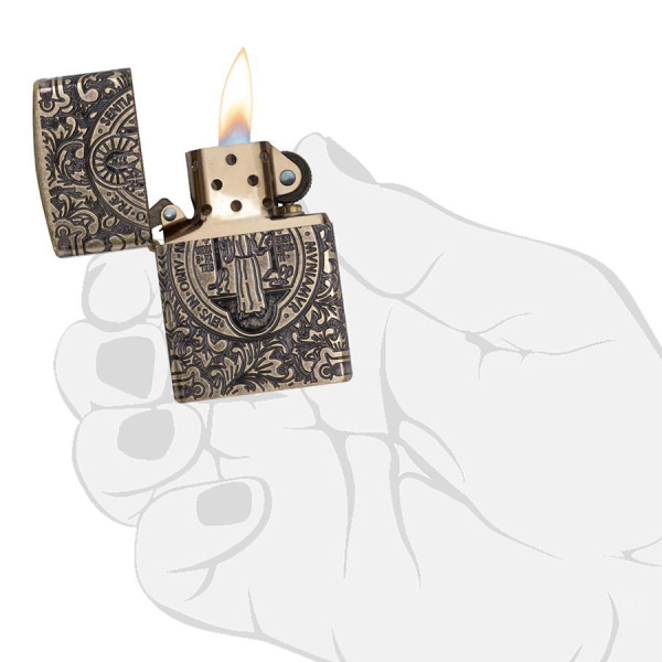 Зажигалка Zippo St. Benedict Design
