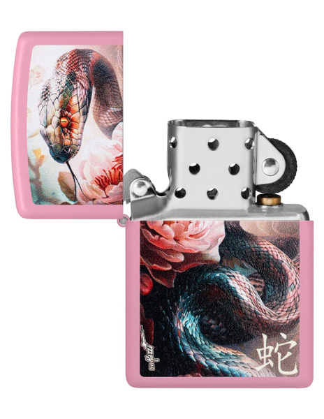 Зажигалка ZIPPO Mazzi® Anaconda с покрытием Pink Matte 46685