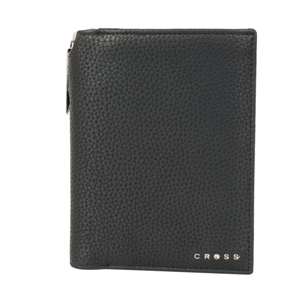 Бумажник для документов Cross Nueva Management Black, с ручкой Cross, черный
