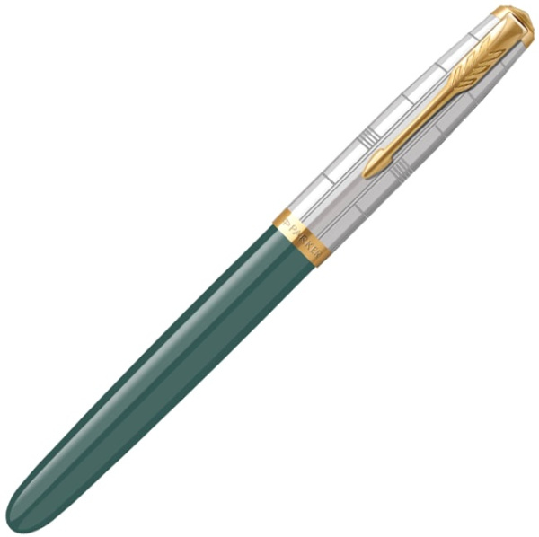 Ручка перьевая Parker 51 Premium,Forest Green / Silver GT, T, F