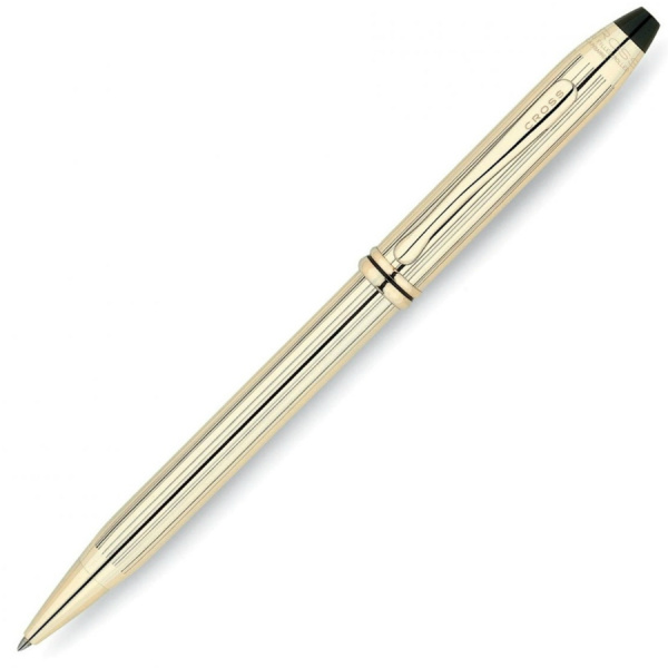 Ручка шариковая Cross TOWNSEND-10 KARAT ROLLED GOLD