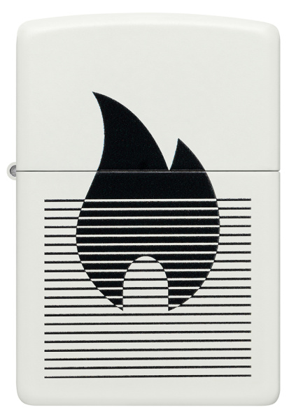 Зажигалка Zippo Flame Gradient Design с покрытием White Matte 46485
