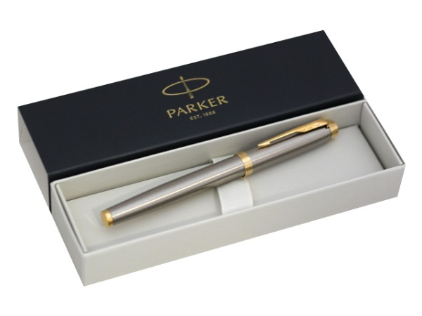 Ручка-роллер Parker IM Core Brushed Metal GT
