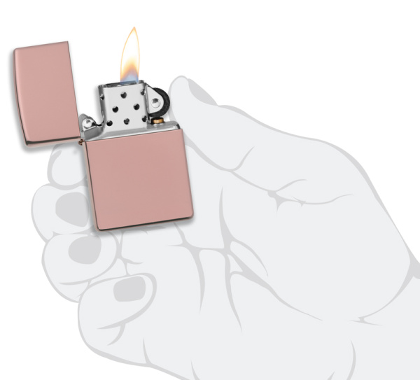 Зажигалка ZIPPO Classic с покрытием High Polish Rose Gold 49190