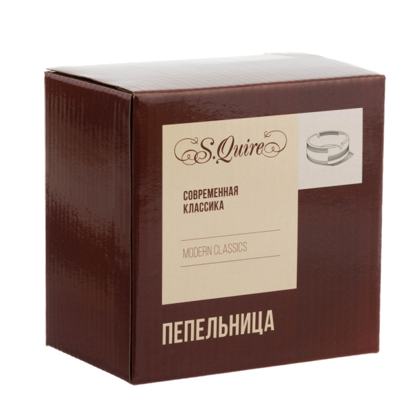 Пепельница S.Quire круглая B860H-Black