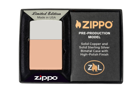 Зажигалка ZIPPO Bimetal с двойным металлическим покрытием 48694