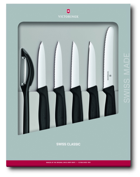 Набор из 6 кухонных приборов VICTORINOX Swiss Classic: 5 ножей 6.7113.6G