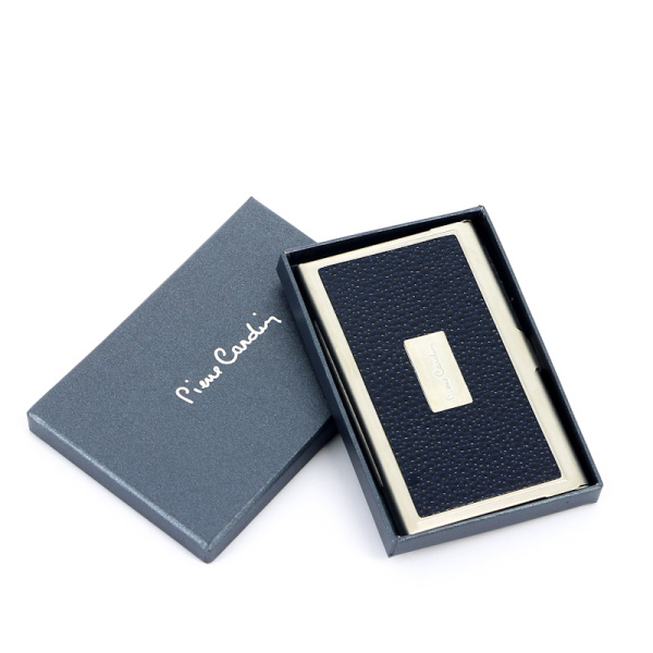 Визитница Pierre Cardin. Корпус - металл PC1139blue