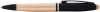 Шариковая ручка Cross Calais Brushed Rose Gold Plate and Black Lacquer