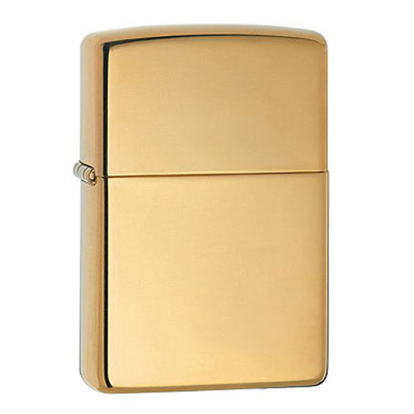 Зажигалка Zippo High Polish Brass w o Solid Brass Engraved