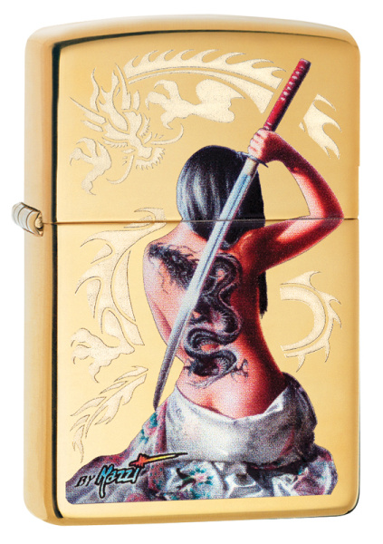Зажигалка ZIPPO Mazzi® с покрытием High Polish Brass 29668