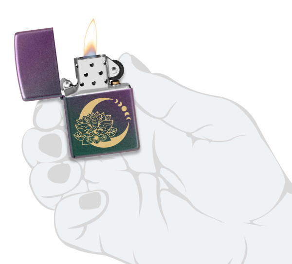 Зажигалка ZIPPO Lotus Moon с покрытием Iridescent 48587