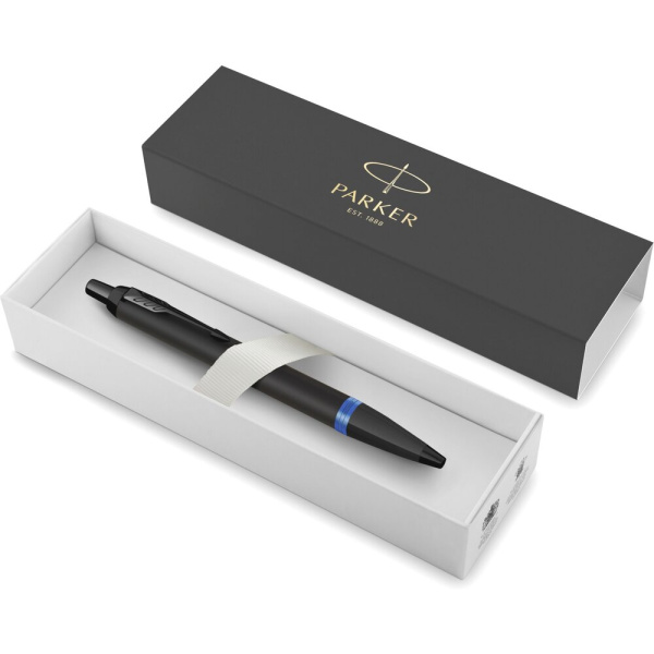 Шариковая ручка Parker IM Vibrant Rings K315 - Marine Blue PVD, M