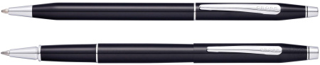 Набор Cross Classic Century Black Lacquer: шариковая ручка и ручка-роллер AT0088-111