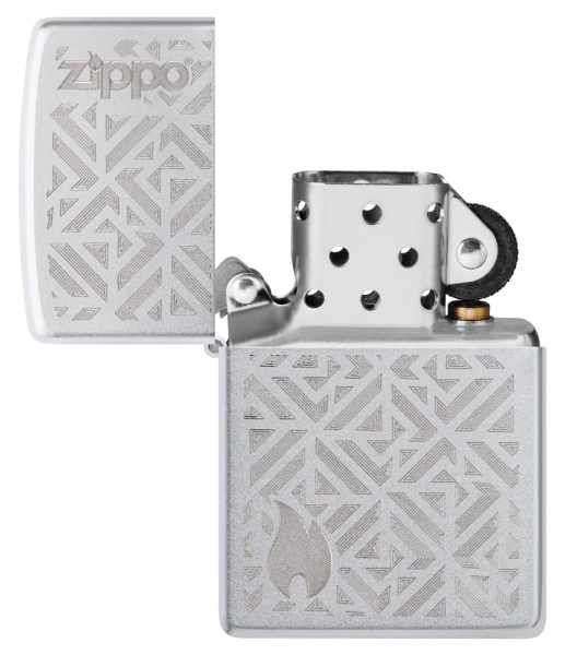 Зажигалка ZIPPO Mosaic с покрытием Satin Chrome 29912