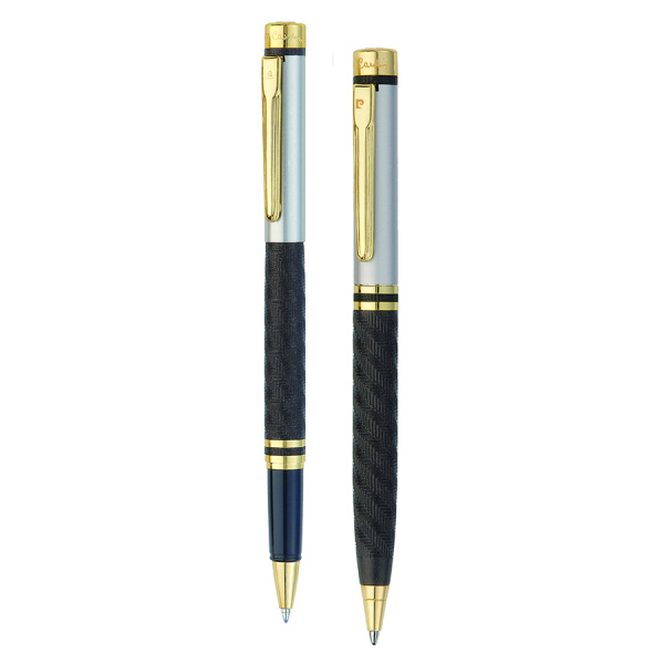 Набор подарочный Pierre Cardin Pen&Pen - Matte Black, шариковая ручка + ручка-роллер