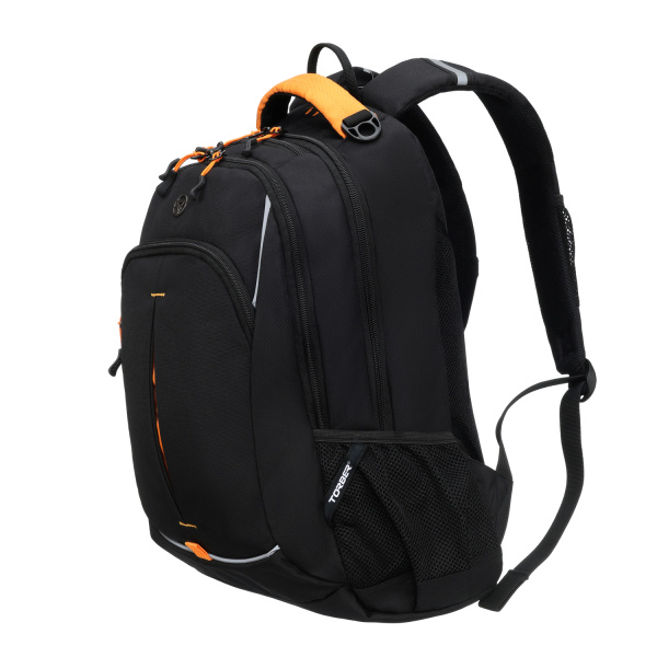Рюкзак TORBER ROCKIT черный/оранжевый T2383B