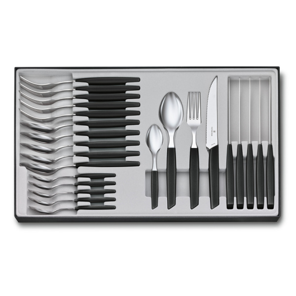 Набор из 24 столовых принадлежностей VICTORINOX Swiss Modern: 6 ножей для стейка 6.9093.12W.24