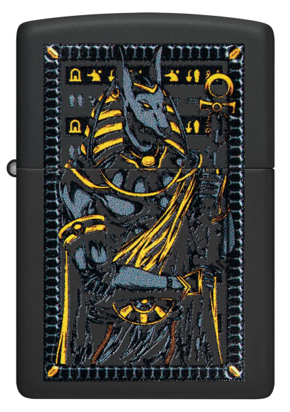 Зажигалка ZIPPO Anubis с покрытием Black Matte 46245
