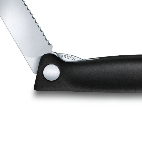 Нож складной для овощей Swiss Classic 11 см VICTORINOX Чёрный
