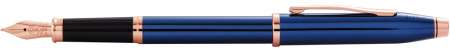 Перьевая ручка Cross Century II Translucent Cobalt Blue Lacquer AT0086-138MF