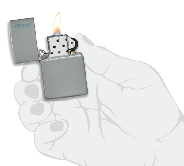 Зажигалка ZIPPO Classic с покрытием Flat Grey 49452ZL