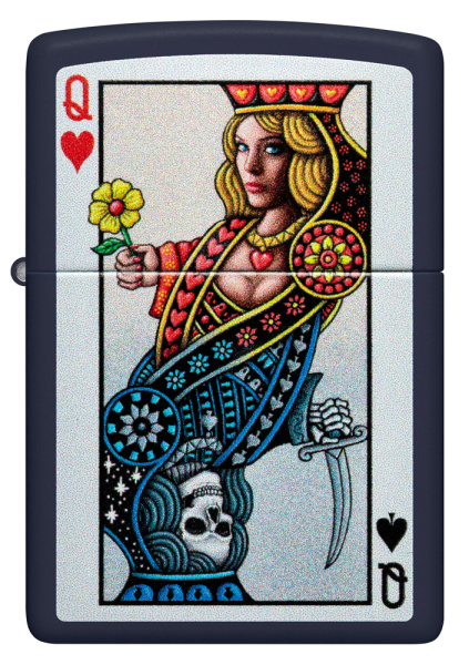 Зажигалка ZIPPO Queen Design с покрытием Navy Matte 48723