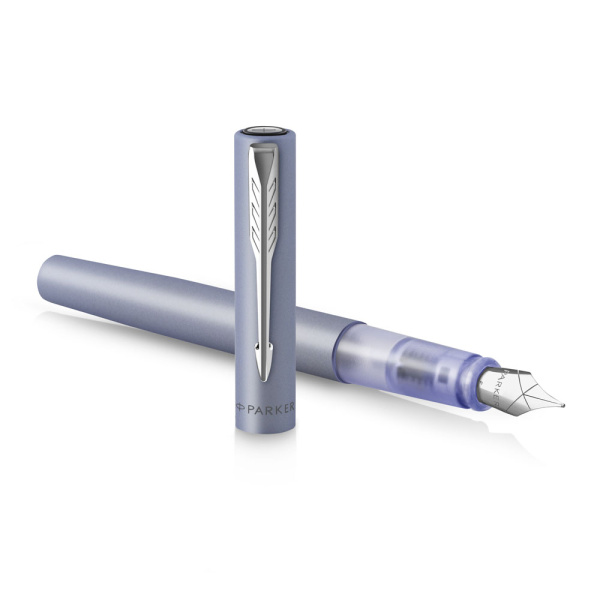 Перьевая ручка Parker Vector XL F21 Silver Blue CT, M