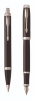 Подарочный набор Parker: Ручка перьевая + ручка шариковая Parker IM - Black CT