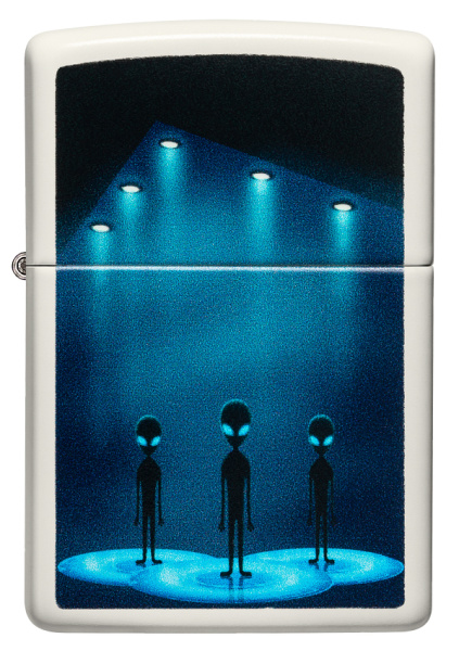 Зажигалка ZIPPO Aliens Design с покрытием Glow In The Dark Green 49487