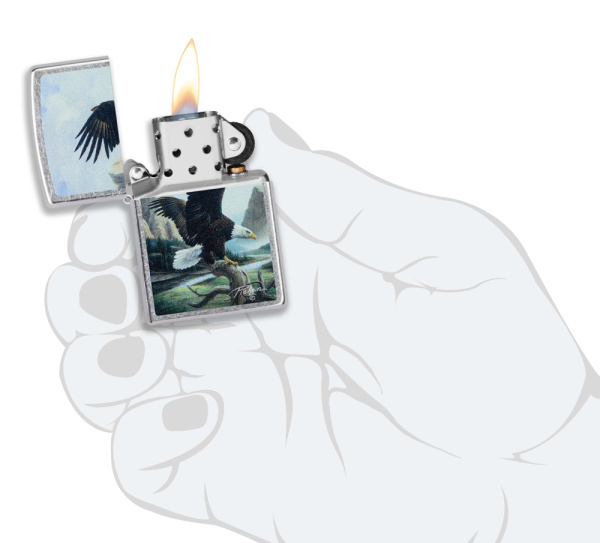Зажигалка ZIPPO Linda Picken с покрытием Street Chrome 49822
